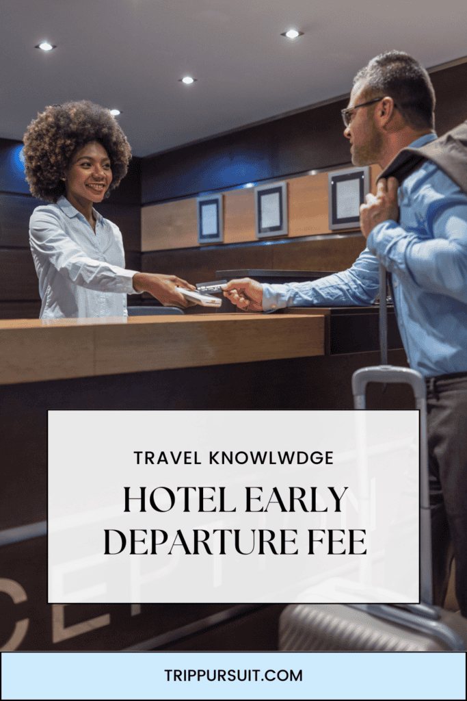 The hotel early checkout fee is an extra charge applied when you leave before your scheduled departure date. This fee can impact your travel budget, adding unexpected costs to your trip. Knowing hotel policies in advance can help you plan better and avoid surprises.