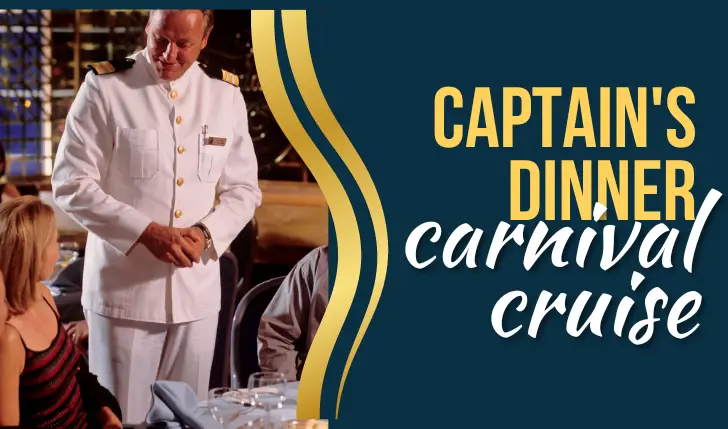 carnival cruise dinner with the captain