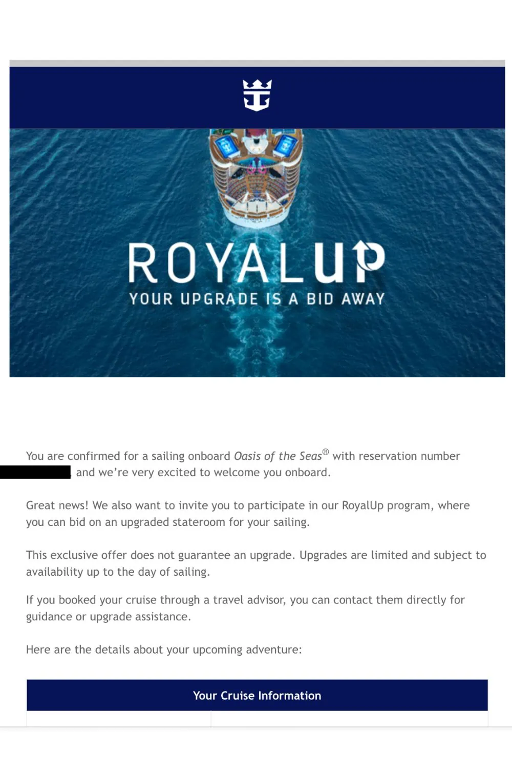 Royal Up Bid email template is shown in the article "is Royal Up Worth it