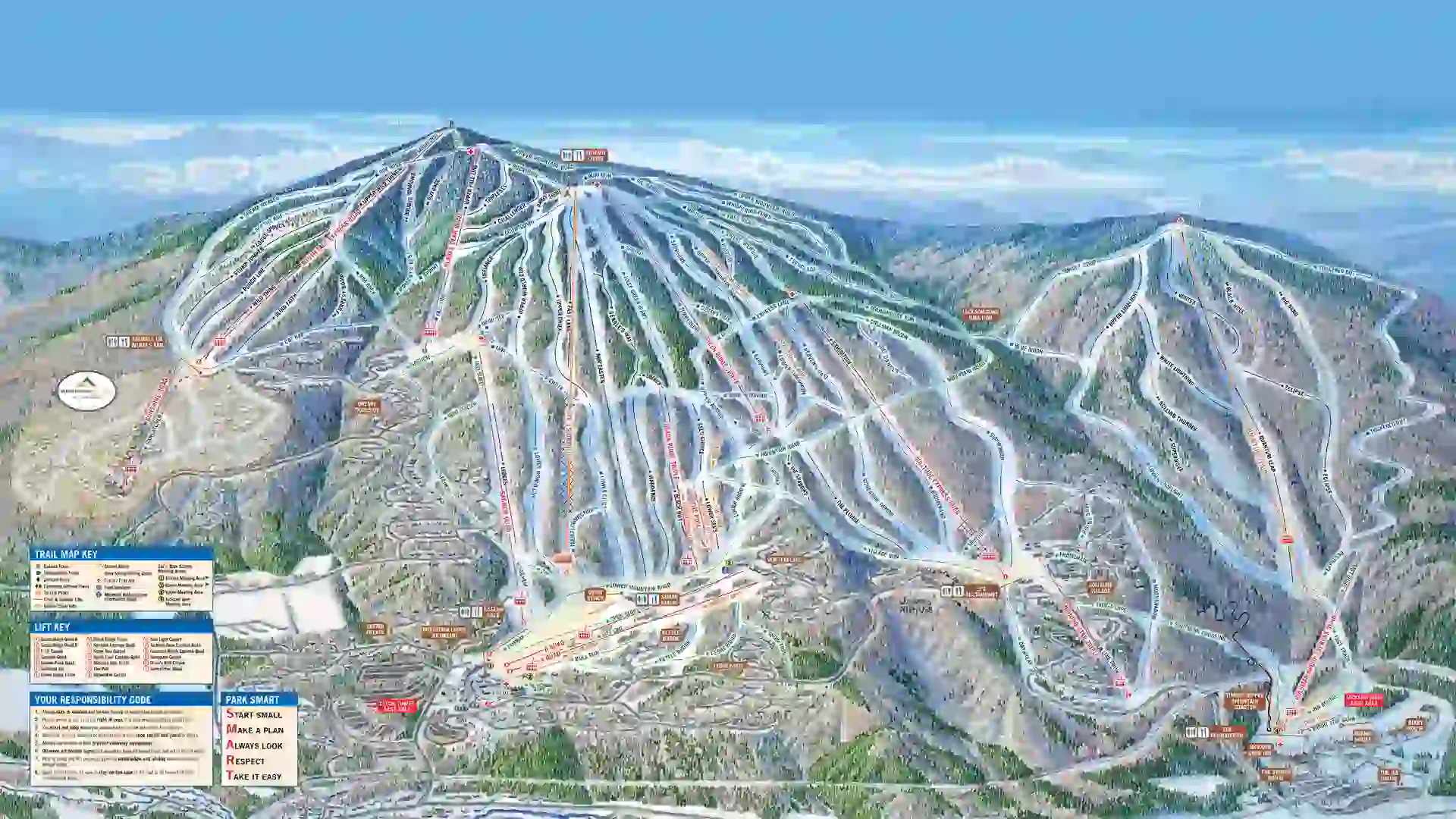 Okemo ski terrain map is shown in the comparison article of Okemo vs Killington