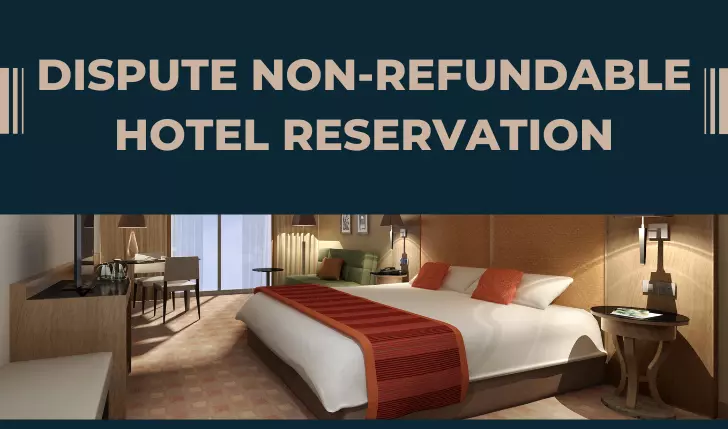 feature image of article "nonrefundable hotel reservation" is shown
