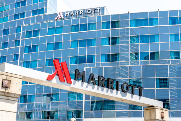 The picture shows a Marriott Hotel.