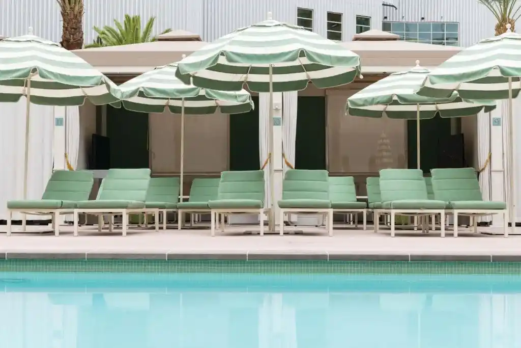 Park MGM pool is open round the year vs Nomad which is seasonal