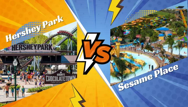 Hershey vs sesame place park