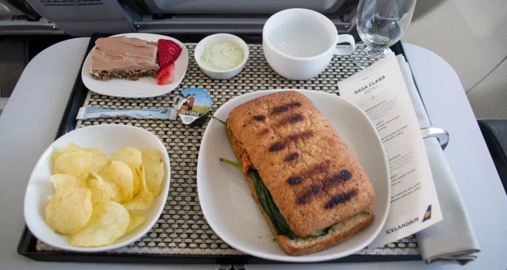 Picture shows iceland air saga class pre order food during writing of article can you bring food on iceland air 