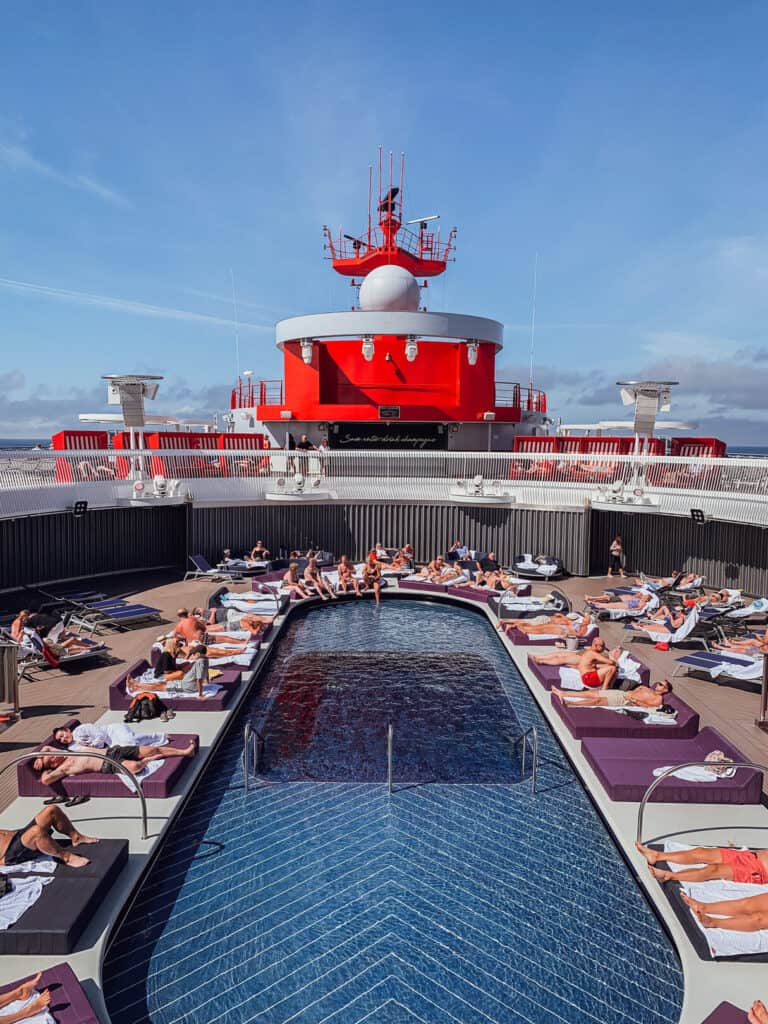 The pool on Scarlet lady is very small